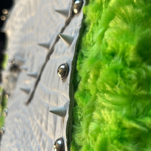 White leather purse with quartz - Picture 3 of 6
